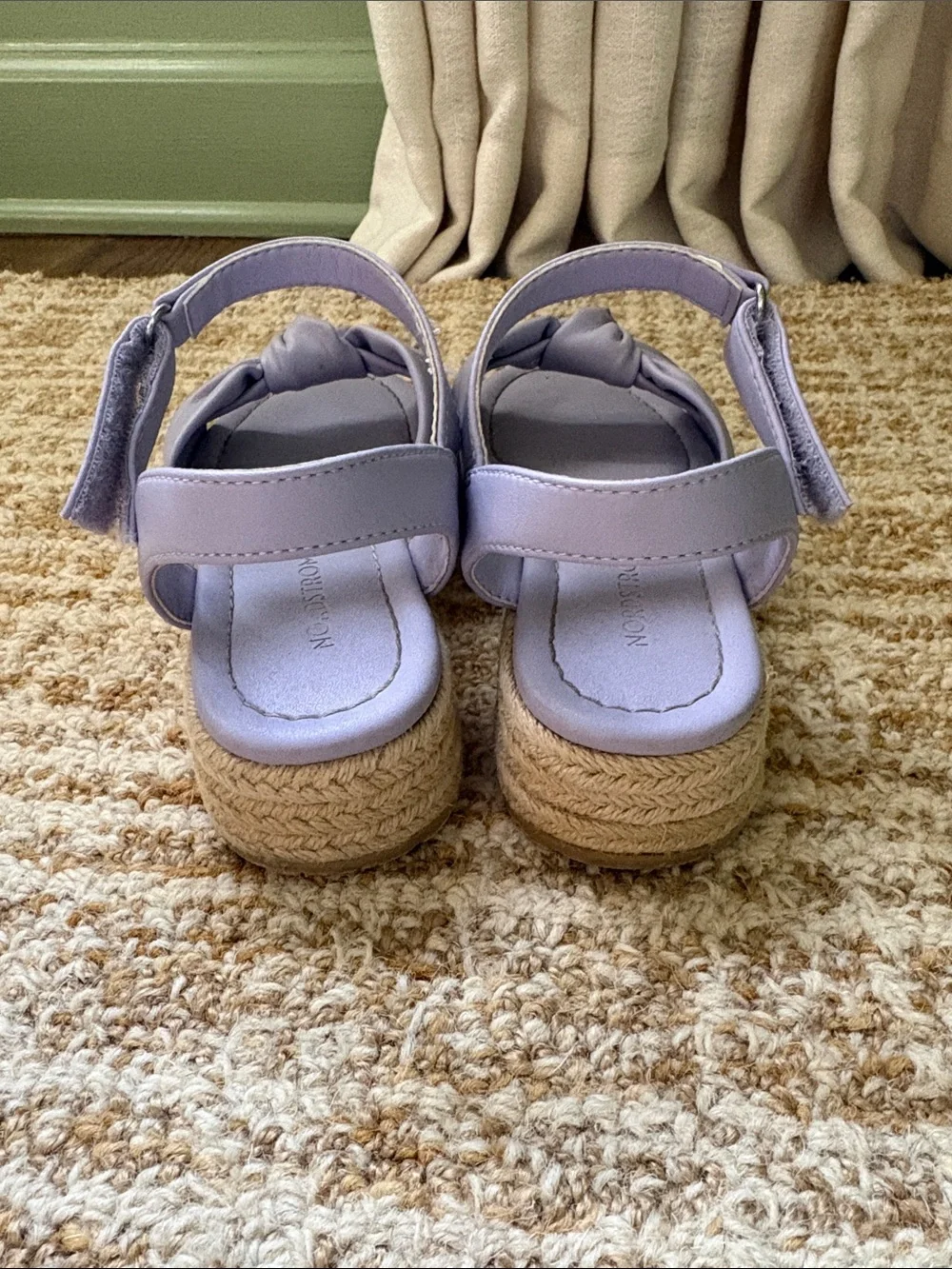 Nordstrom Girls Lilac Knot Ankle-Strap Espadrille Sandals